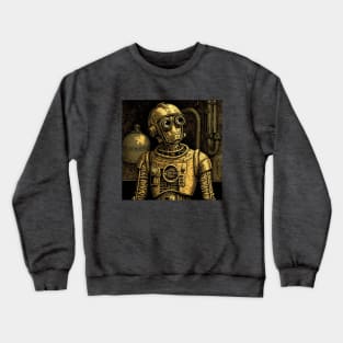 Gold Robot is Ready to Complain Crewneck Sweatshirt